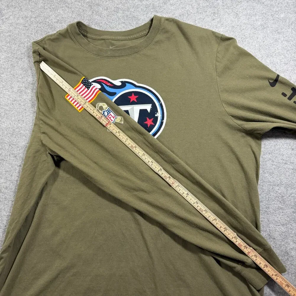 Nike Tennessee Titans Long Sleeve Shirt Mens XL Olive Salute To Army Service NFL